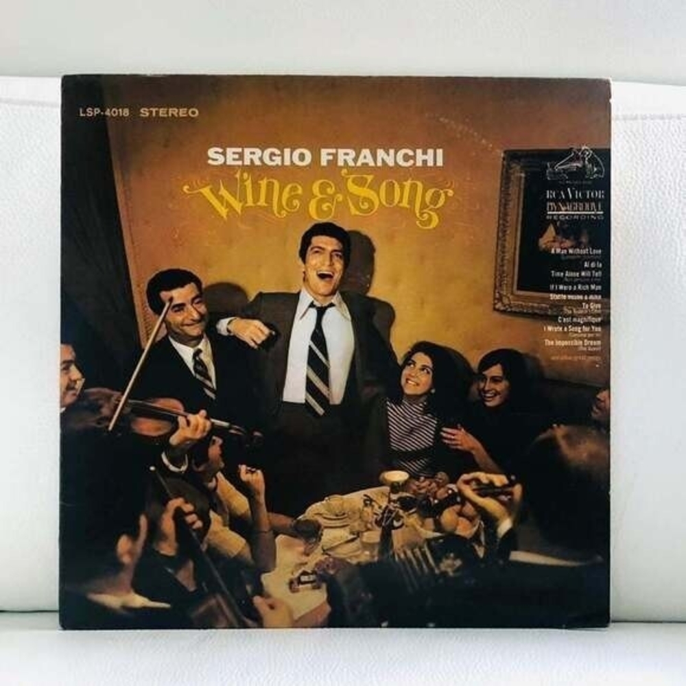 LP Sergio Franchi - Wine & Song Vinyl Record